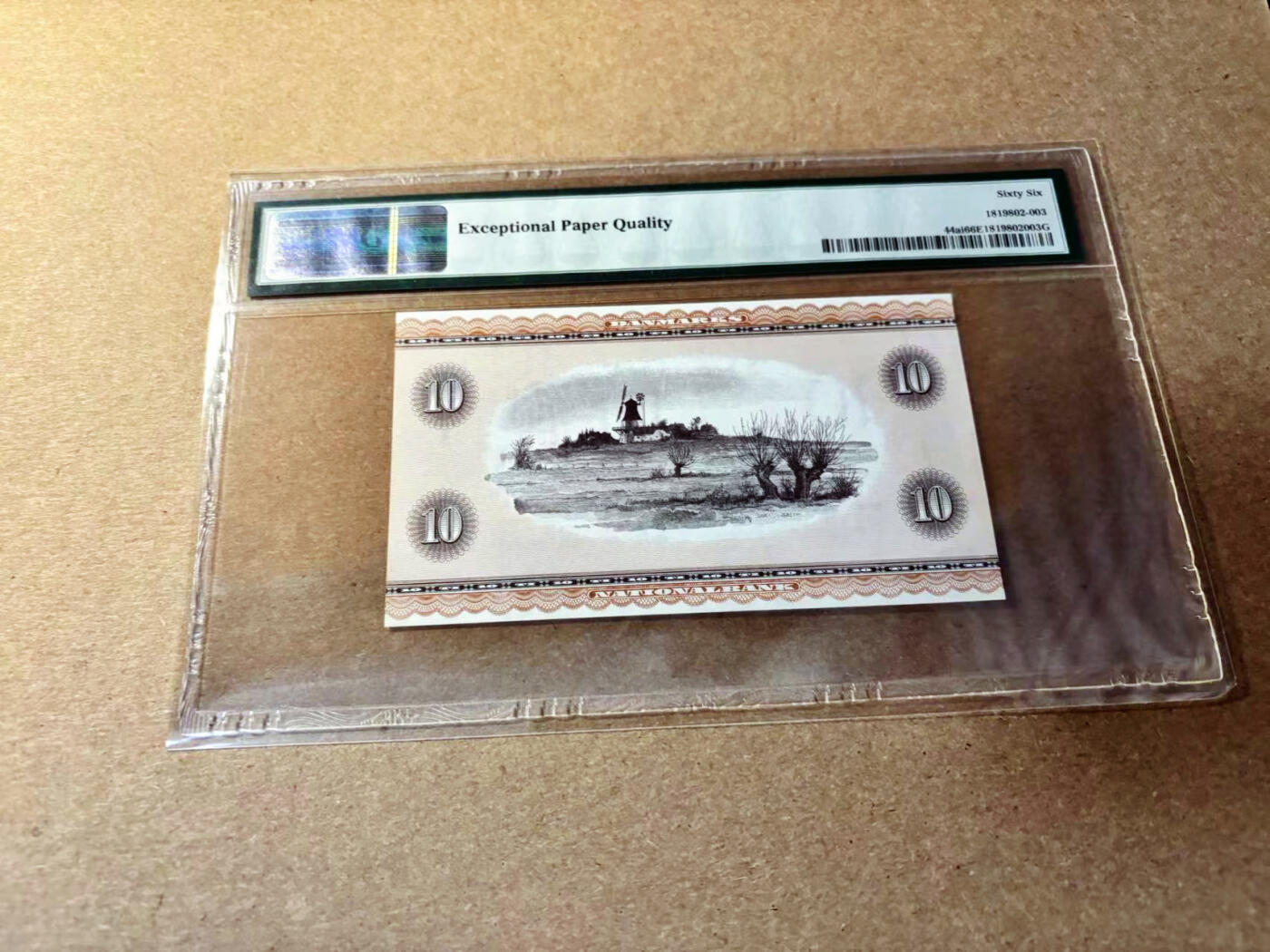 【Blue Auction】✨世界纸币精拍第526期【精】 丹麦 1974年10克朗 安徒生 PMG66EPQ 
