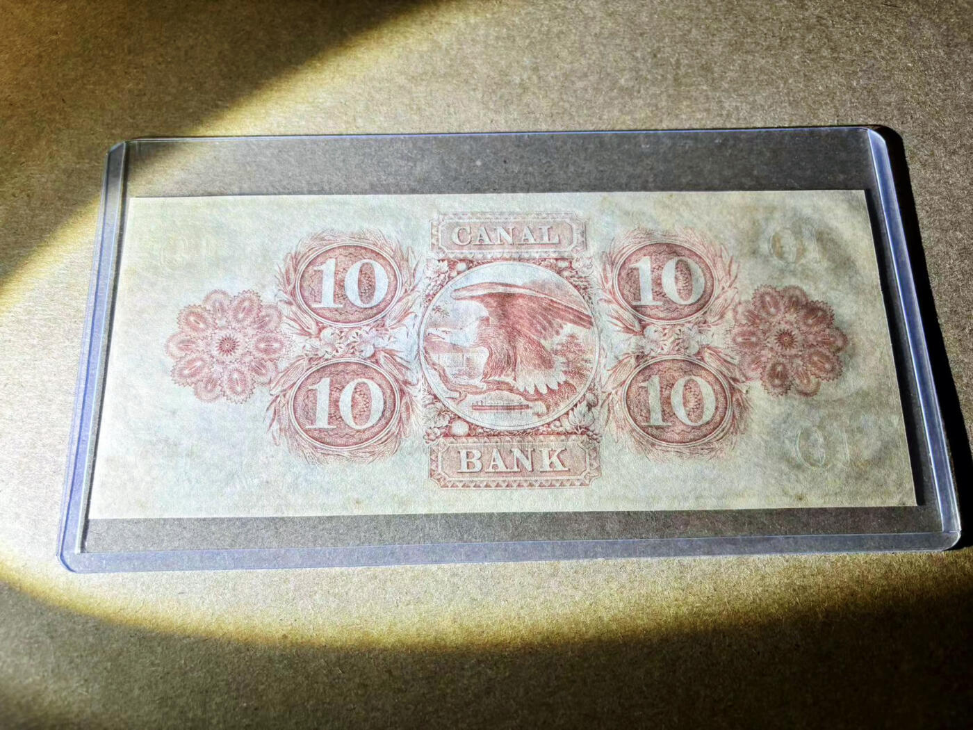 【Blue Auction】✨世界纸币精拍第526期【精】 美国 路易斯安那州 1840年代10美金 小天使 大票幅双面设计 非常精美 全新UNC
