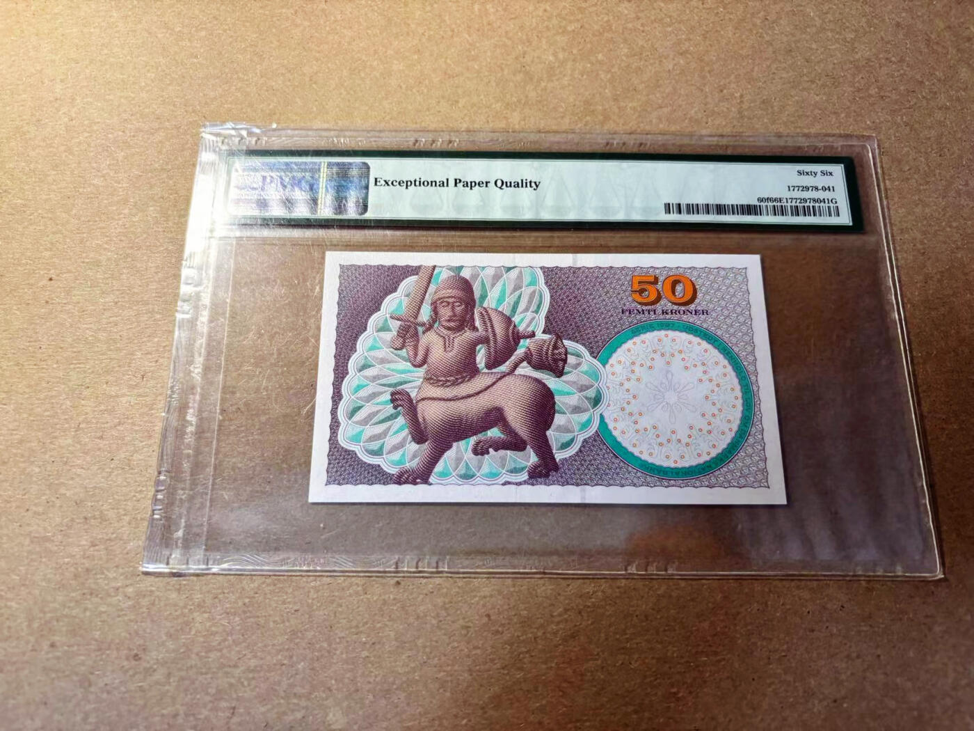 【Blue Auction】✨世界纸币精拍第526期【精】 丹麦 2007年50克朗 PMG66EPQ 