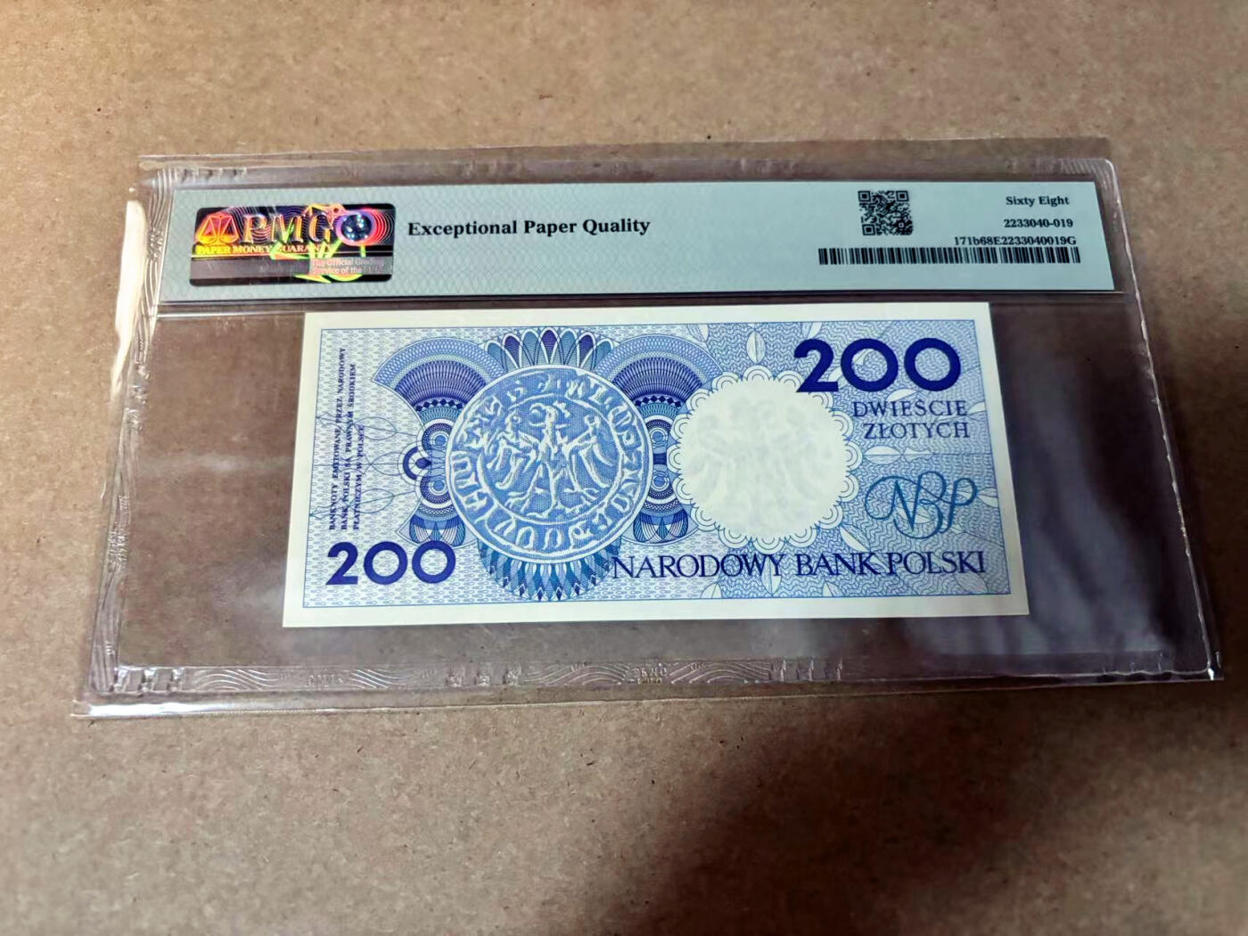 【Blue Auction】✨世界纸币精拍第527期【精】 波兰 1990年200兹罗提 PMG68EPQ 超高分