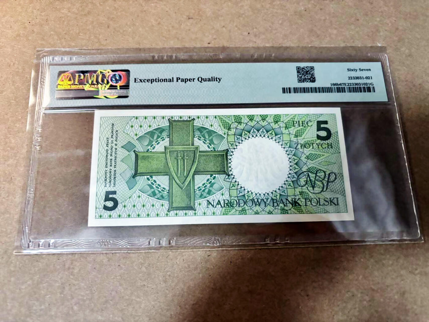 【Blue Auction】✨世界纸币精拍第527期【精】 波兰 1990年5兹罗提 PMG67EPQ 高分