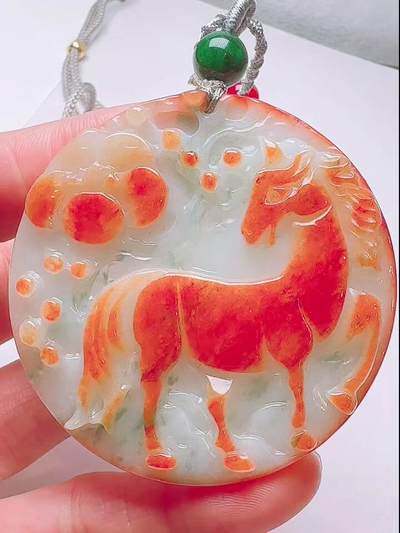 珠宝文玩专场 - 新货漏，天然 A货高货翡翠吊坠
