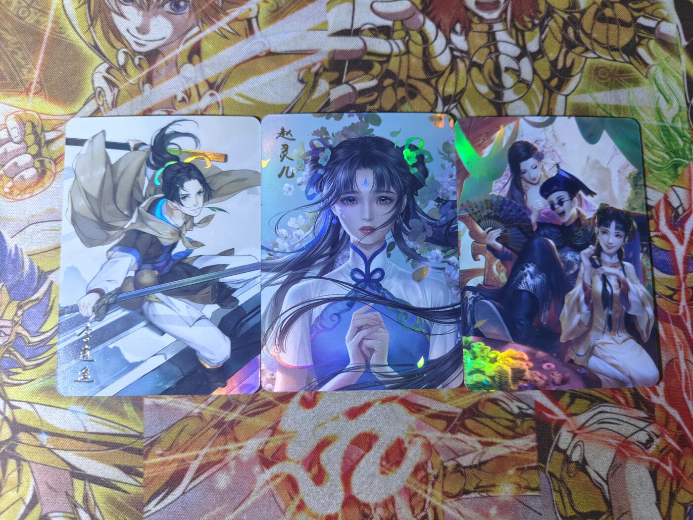 天玑星卡拍第四十七期《天太热了》持续收拍中 满赠三娘需备注 纵横卡牌 特卡 仙剑 李逍遥 赵灵儿 鹿鼎记 韦爵爷 自制卡