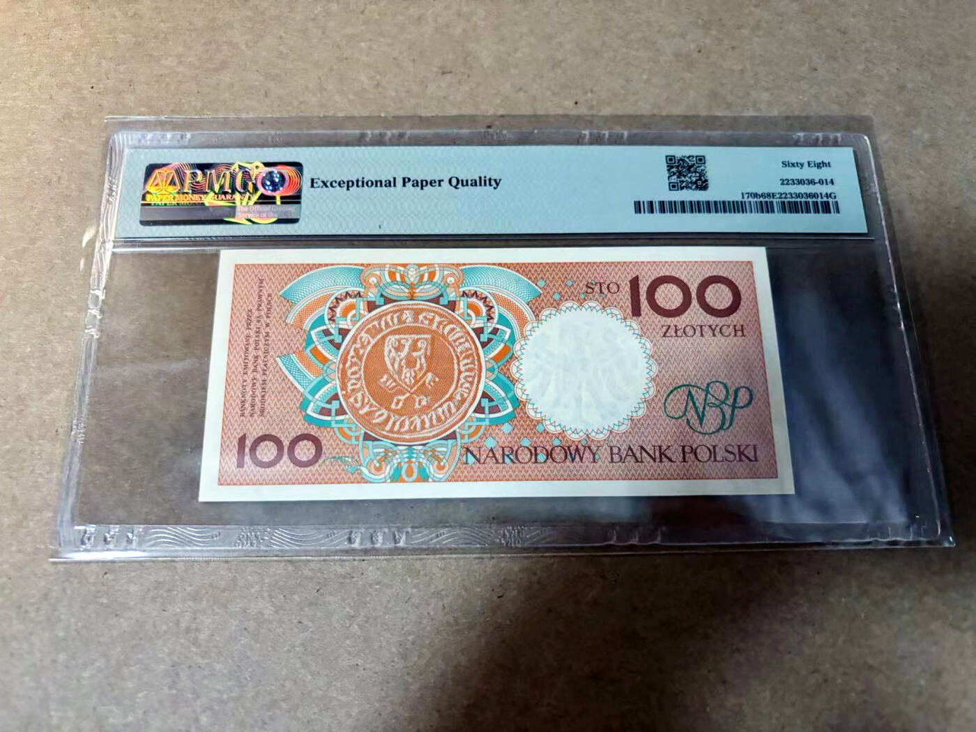 【Blue Auction】✨世界纸币精拍第527期【精】 波兰 1990年100兹罗提 PMG68EPQ 超高分