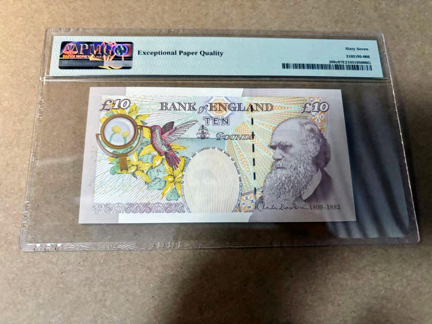 【Blue Auction】✨世界纸币精拍第527期【精】 英国 2000年10镑 PMG67EPQ 高分
