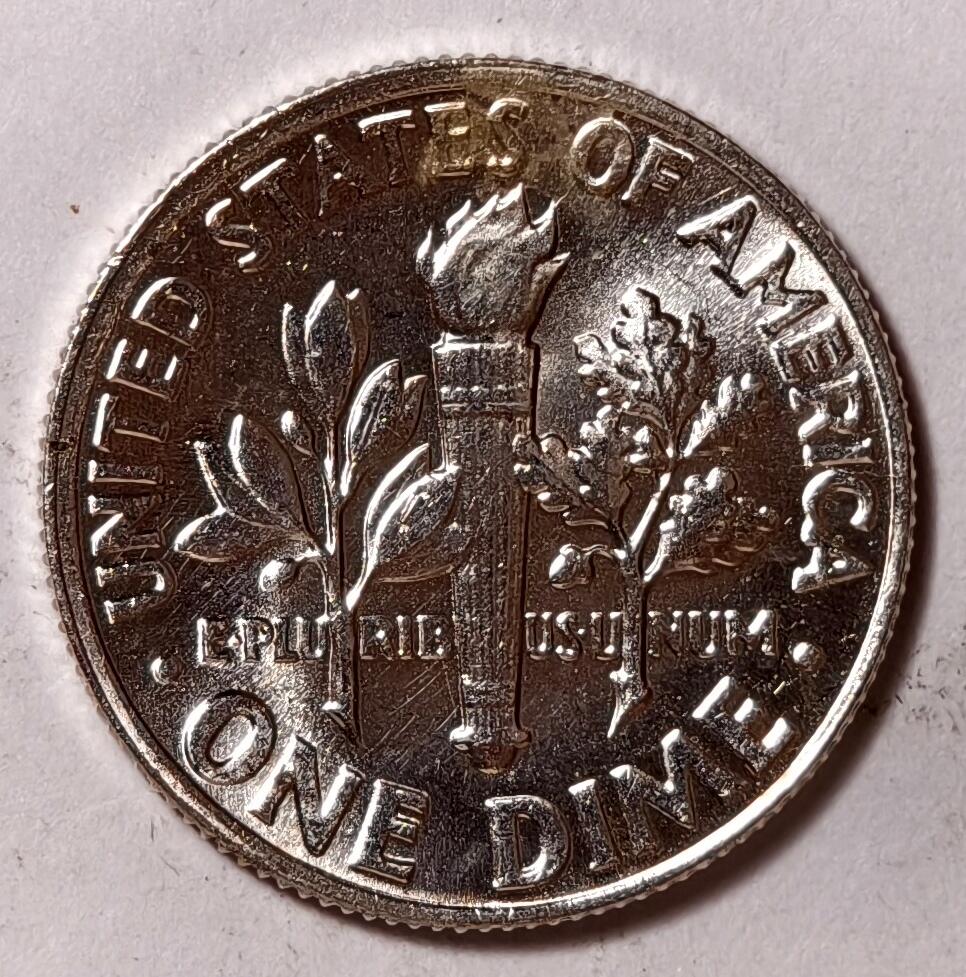 紫瑗钱币——第402期 美国 1964年 罗斯福 10美分 2.5克 0.9银 BU 可评级