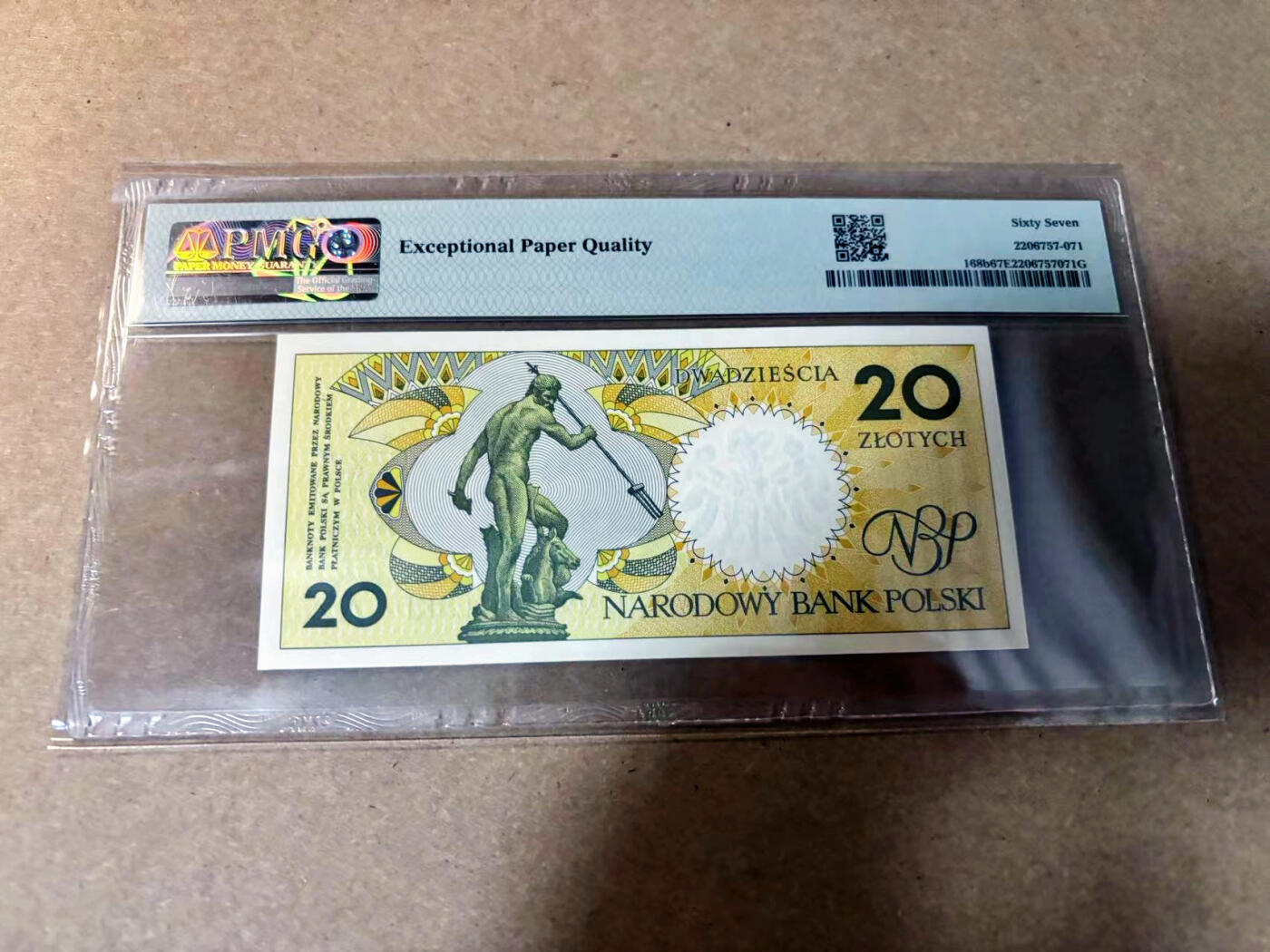 【Blue Auction】✨世界纸币精拍第527期【精】 波兰 1990年20兹罗提 PMG67EPQ 高分