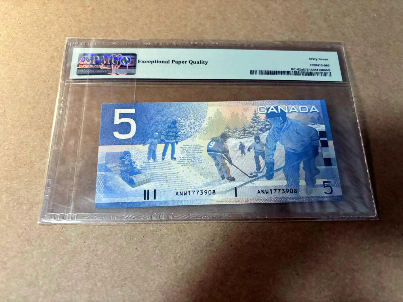 【Blue Auction】✨世界纸币精拍第527期【精】 加拿大 2001年5元  PMG67EPQ 高分