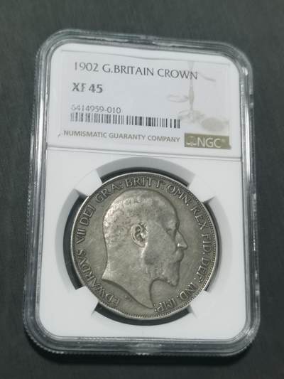 臻藏泉阁国内外钱币 - NGC XF45爱德华七世马剑银币