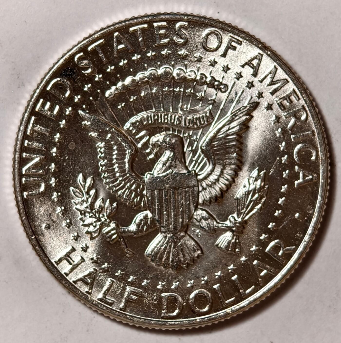 紫瑗钱币——第402期 美国 1964年 肯尼迪 50美分 12.5克 0.9银 BU 可评级