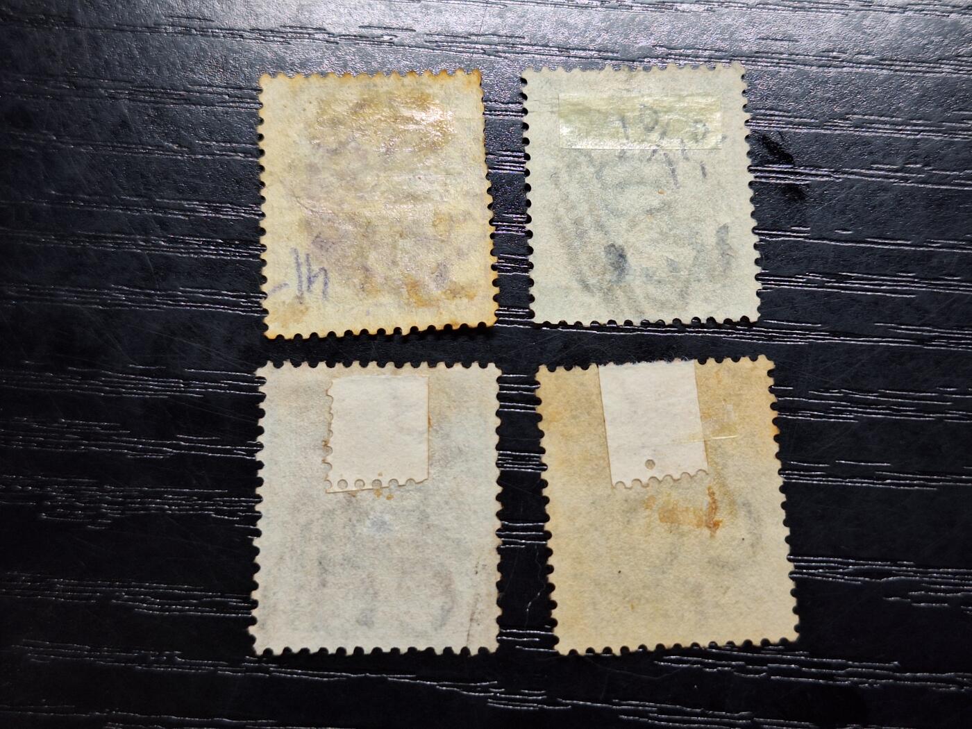 博彦收藏8月17日邮票专场 香港维多利亚女皇CC水印旧票4枚上品