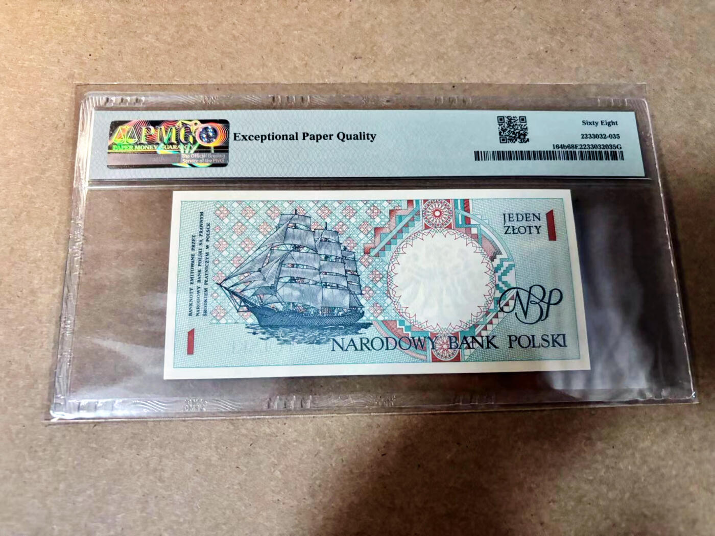 【Blue Auction】✨世界纸币精拍第527期【精】 波兰 1990年1兹罗提 PMG68EPQ 超高分