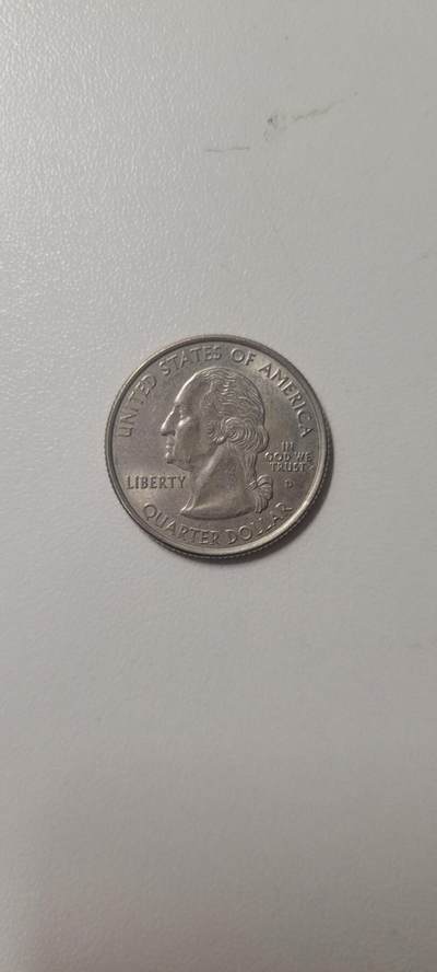 2024第十四期 2001年美国25分州币 佛蒙特州D版