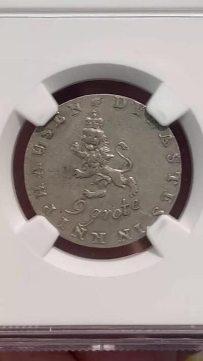 NGC-XF45 1807克尼普豪森狮子9G银币稀有