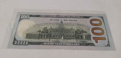 超越收藏第八场 2017年美国100美元全新裸币UNC号码无347尾6