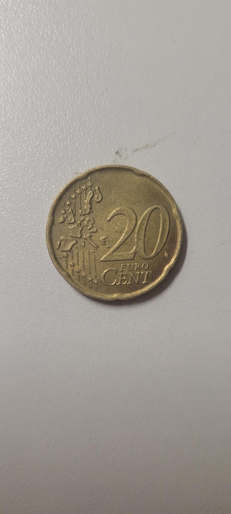 2024第十四期 意大利20欧分硬币 