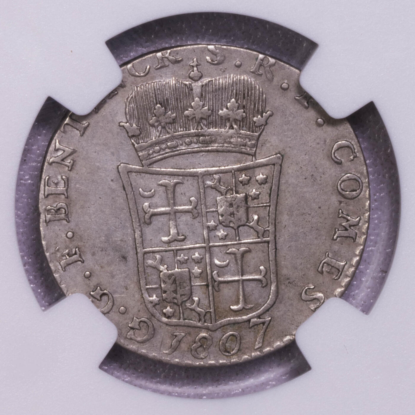 NGC-XF45 1807克尼普豪森狮子9G银币稀有