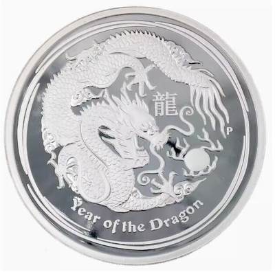 康怡轩钱币【以色列+葡萄牙+库克+澳大利亚+芬兰】第439期  - 2012年澳大利亚发行龙年5盎司精制纪念银币