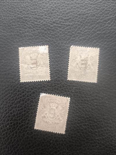 88外国邮票 德国邮票 巴伐利亚 1908年 州徽 加盖铁路公务 3枚 新票 所见即所得 88外国邮票 德国邮票 巴伐利亚 1908年 州徽 加盖铁路公务 3枚 新票 所见即所得
