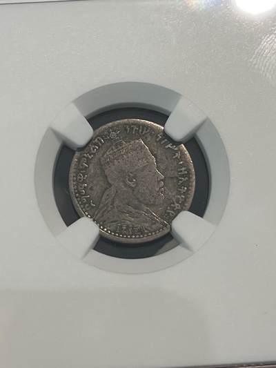 NGC-VG10 1889埃塞俄比亚右抬腿版1G银币 - NGC-VG10 1889埃塞俄比亚右抬腿版1G银币