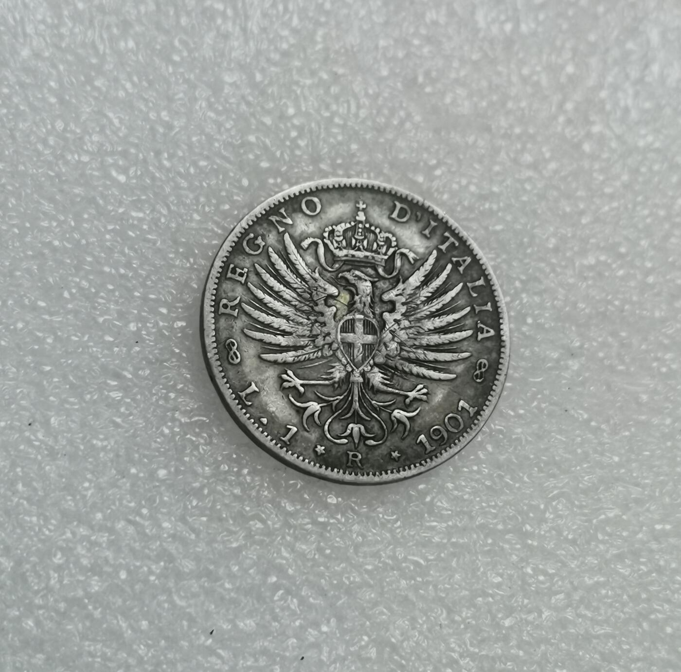 瓶子🏺第154期拍卖会  1901年意大利1里拉银币