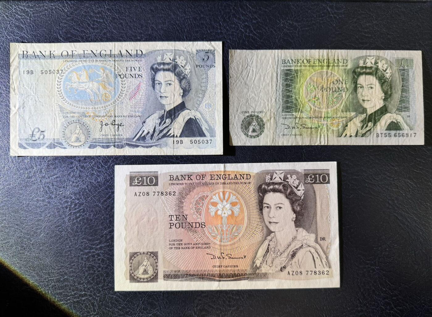 收藏联盟Quantum Auction 第369期拍卖  英国D序列1-50英镑一套 非全新 品相如图
