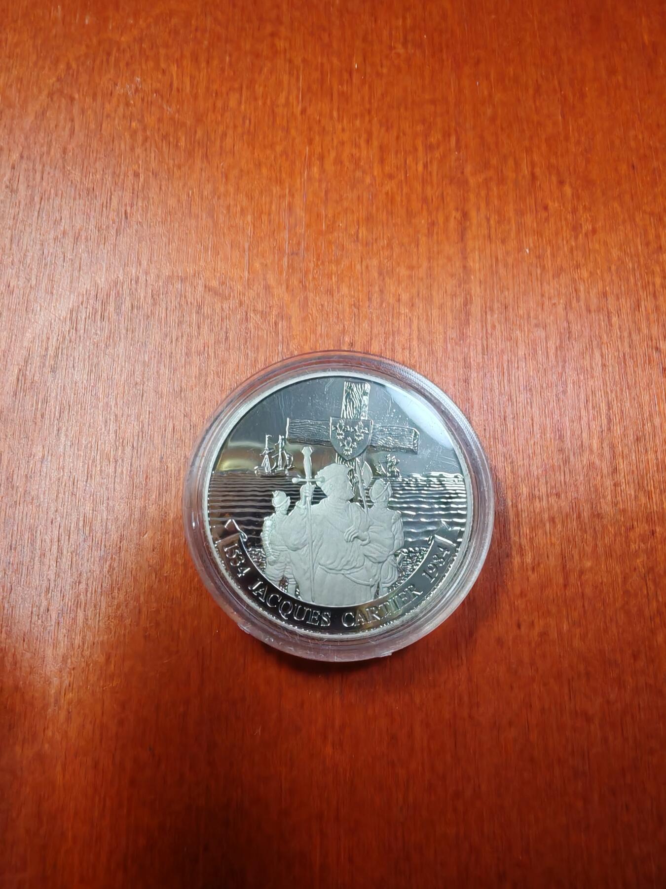 长老汇龙年精选第二十三场拍卖 1984加拿大雅格卡特尔1加元精制镍币，有盒无证