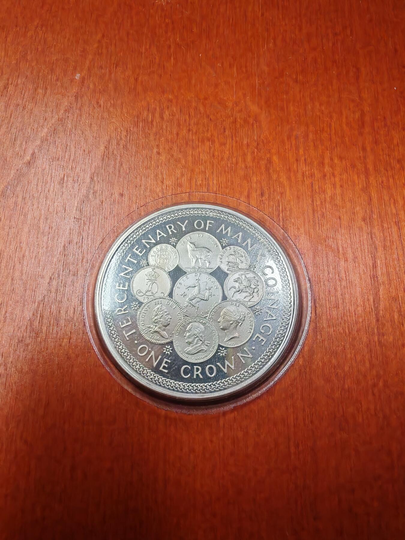 长老汇龙年精选第二十三场拍卖 1979马恩铸币300周年1克朗精制银币，盒证全，3万枚