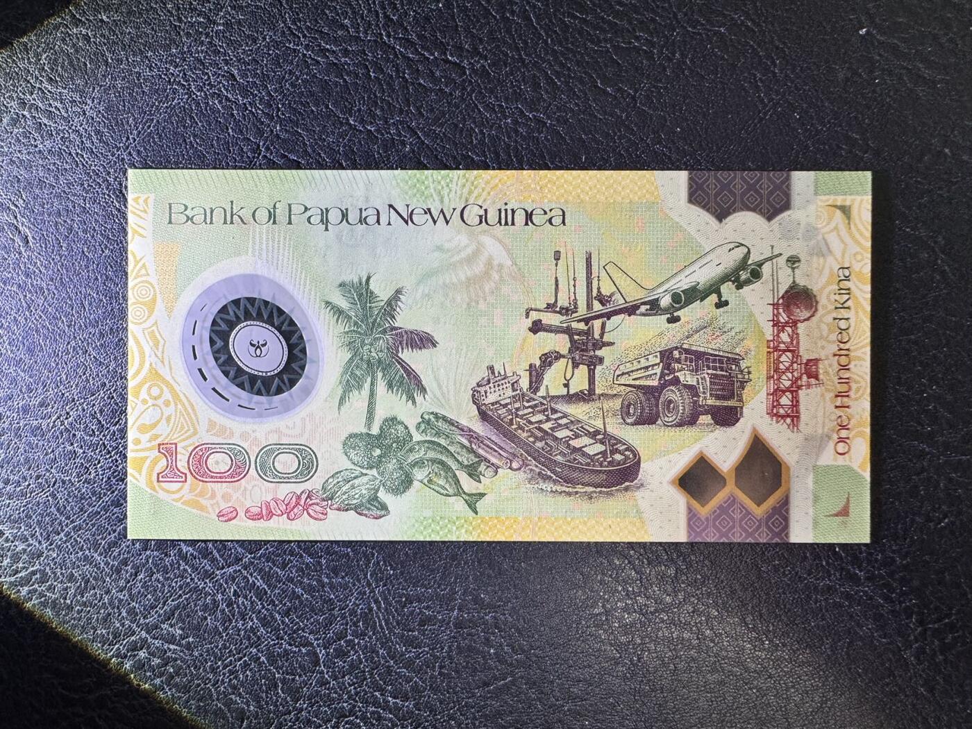 收藏联盟Quantum Auction 第369期拍卖  巴布新几内亚2007年100基纳 品相全新UNC