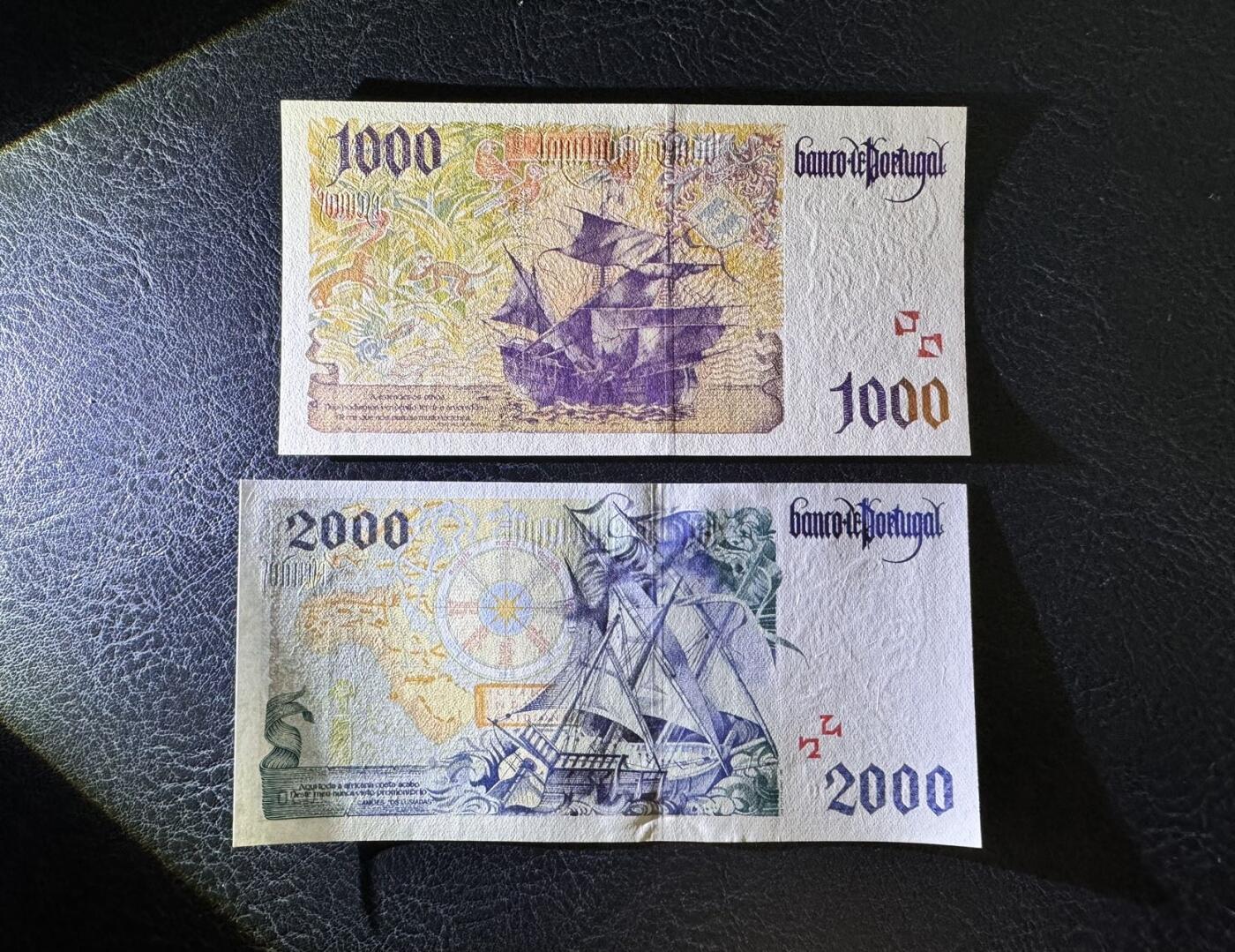 收藏联盟Quantum Auction 第369期拍卖  葡萄牙1996-97年1000和2000埃斯库多 品相全新UNC 