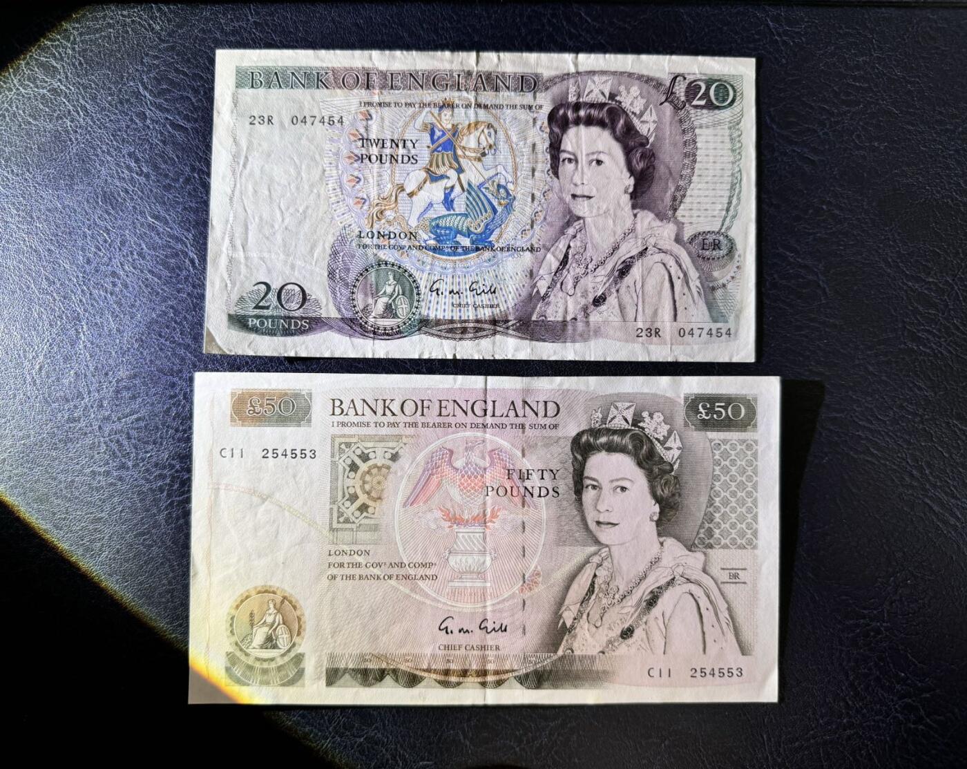 收藏联盟Quantum Auction 第369期拍卖  英国D序列1-50英镑一套 非全新 品相如图