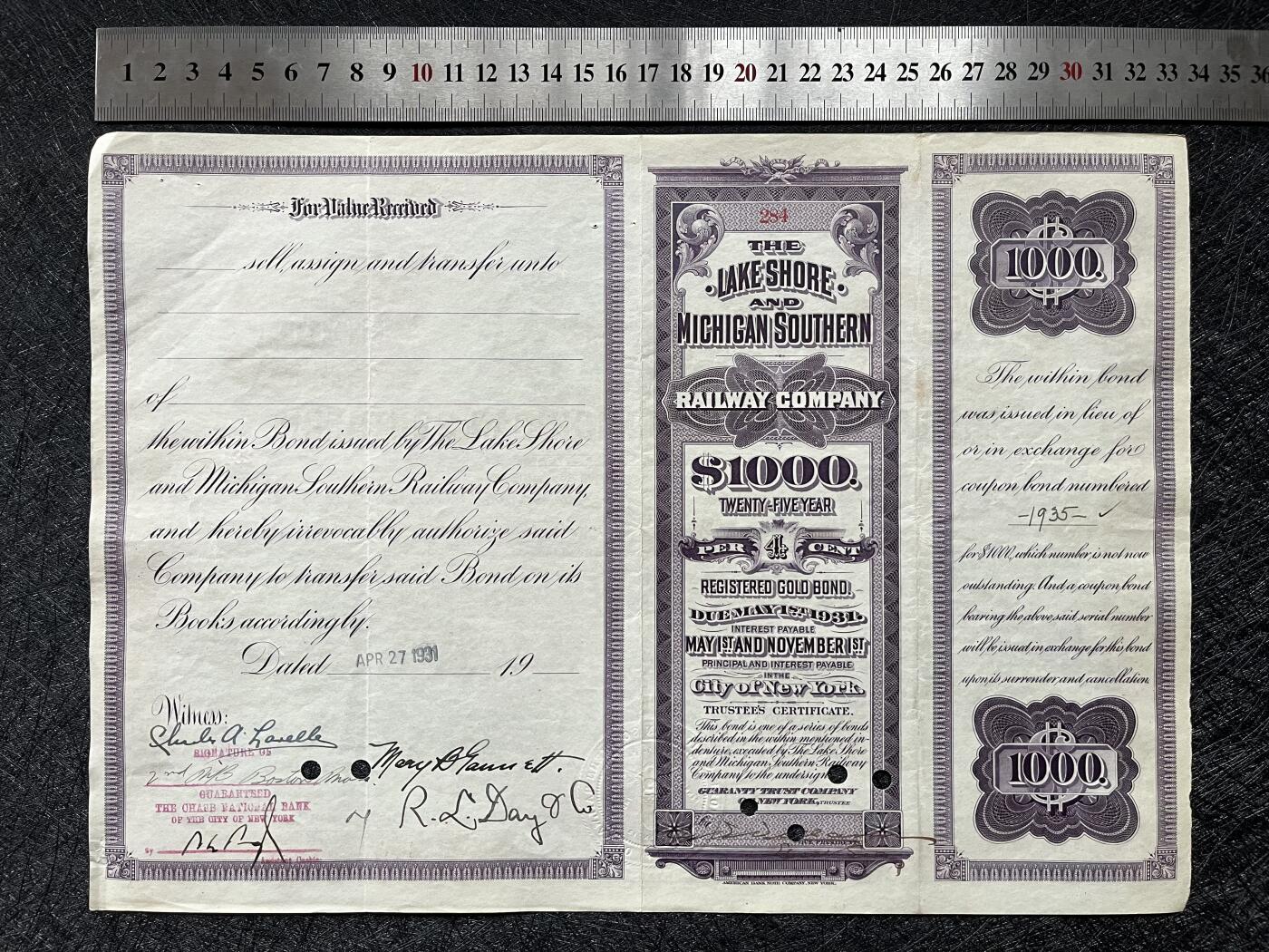 1902年南方铁路公司股票