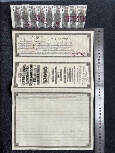 1925年匹兹堡铁路公司股票 1925年匹兹堡铁路公司股票