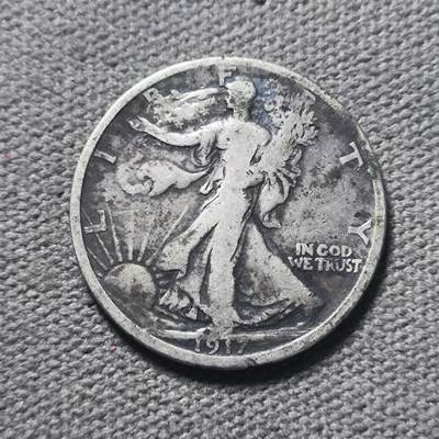 一百五十六期 8月第4拍 9月一号发货 - 8.4.3美国行走女神银币，1917年早期s版