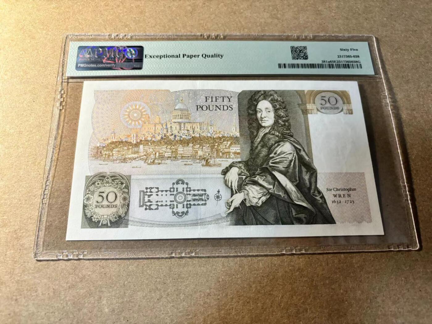 【Blue Auction】✨世界纸币精拍第529期【精】 【a版】英国 D序列 1981-88年50镑 PMG65EPQ  