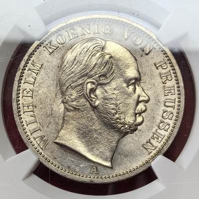 凡希社世界钱币微拍第二百八十一期 - 1866A德国普鲁士王冠鹰泰勒NGC-MS62