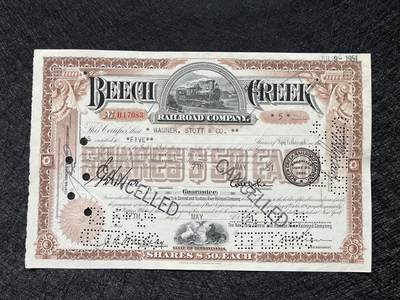 1952年比奇溪铁路公司股票 - 1952年比奇溪铁路公司股票