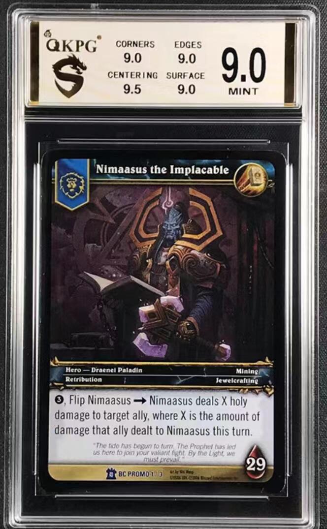 魔兽世界WOWTCG对战收藏卡 套卡出美版绝版闪卡血精灵王子瓦拉尼斯苦星，黑暗之门，德莱尼主教不屈不挠的尼玛阿苏斯