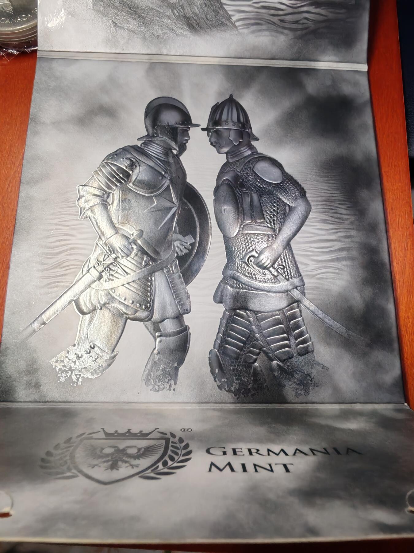 长老汇龙年精选第二十三场拍卖 2022马耳他过去的武士5欧元1盎司银币，卡装，1.5万枚