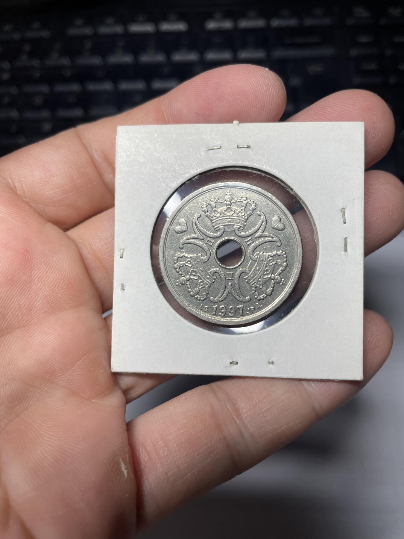 每日一拍，2024年集古藏今外币拍卖第十三期-第3场—（总第123拍），可以寄存60天，满160元包邮。 1997年丹麦5克朗