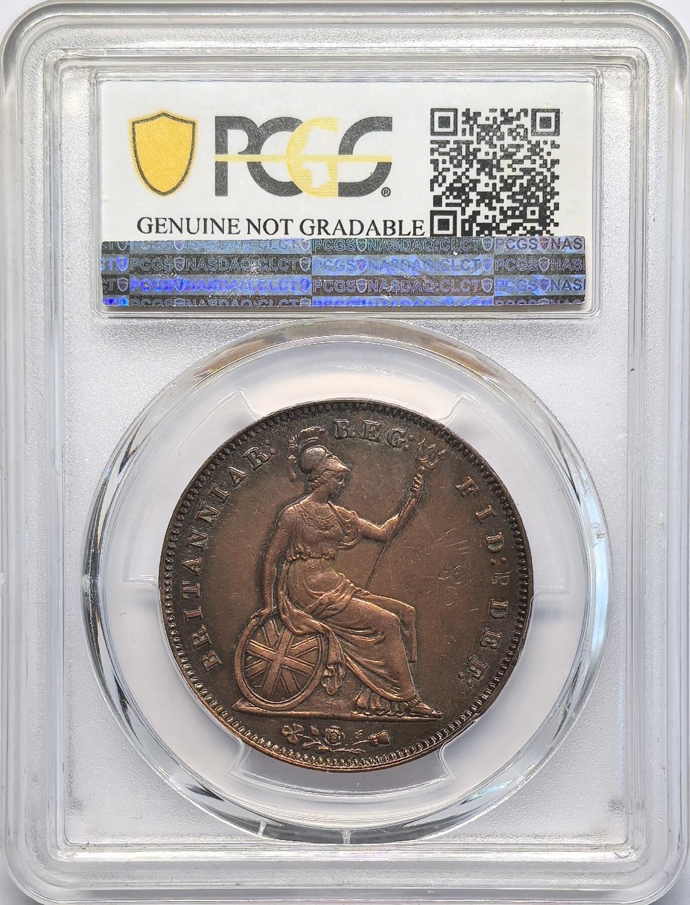 凡希社世界钱币微拍第二百八十一期 1854英国小维便士大铜PCGS-AUD