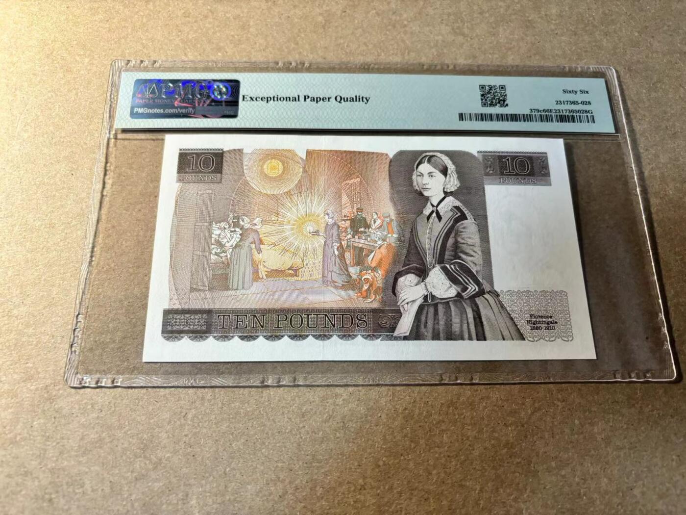 【Blue Auction】✨世界纸币精拍第529期【精】 英国 D序列 1984-86年10镑 PMG66EPQ  