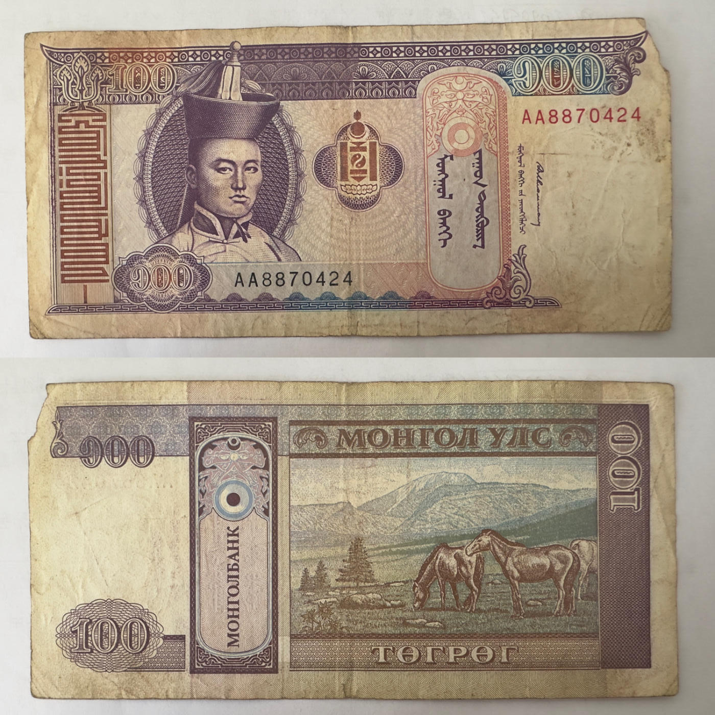 通元堂专场第四期 蒙古100图格里克