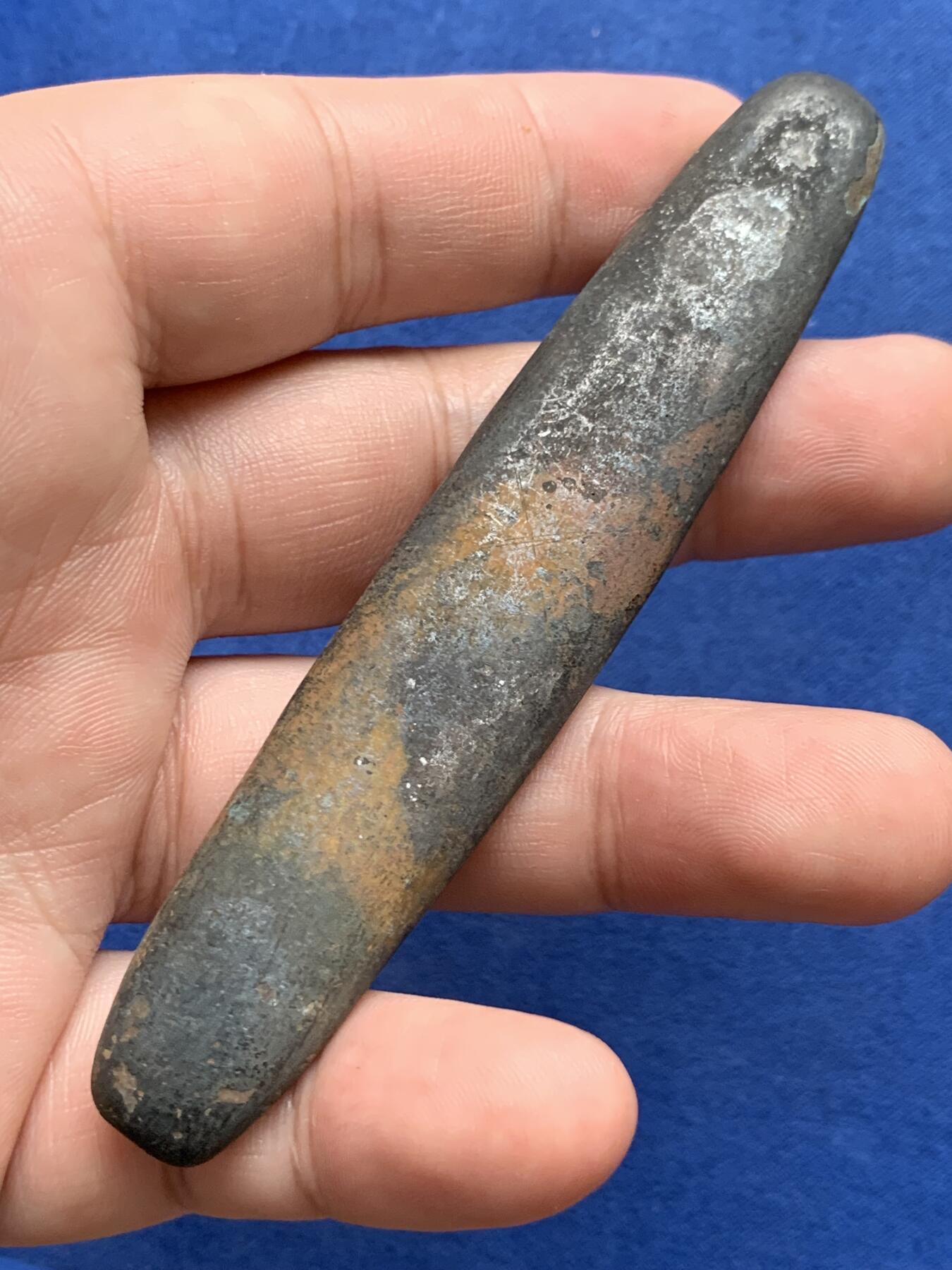 《竞宝斋》第298场- 周日，周一  2场连拍 （全场包邮） 泰国 暹罗国 素可泰王朝 大型虎舌铜条 元末明初 400年历史 重量61.4克