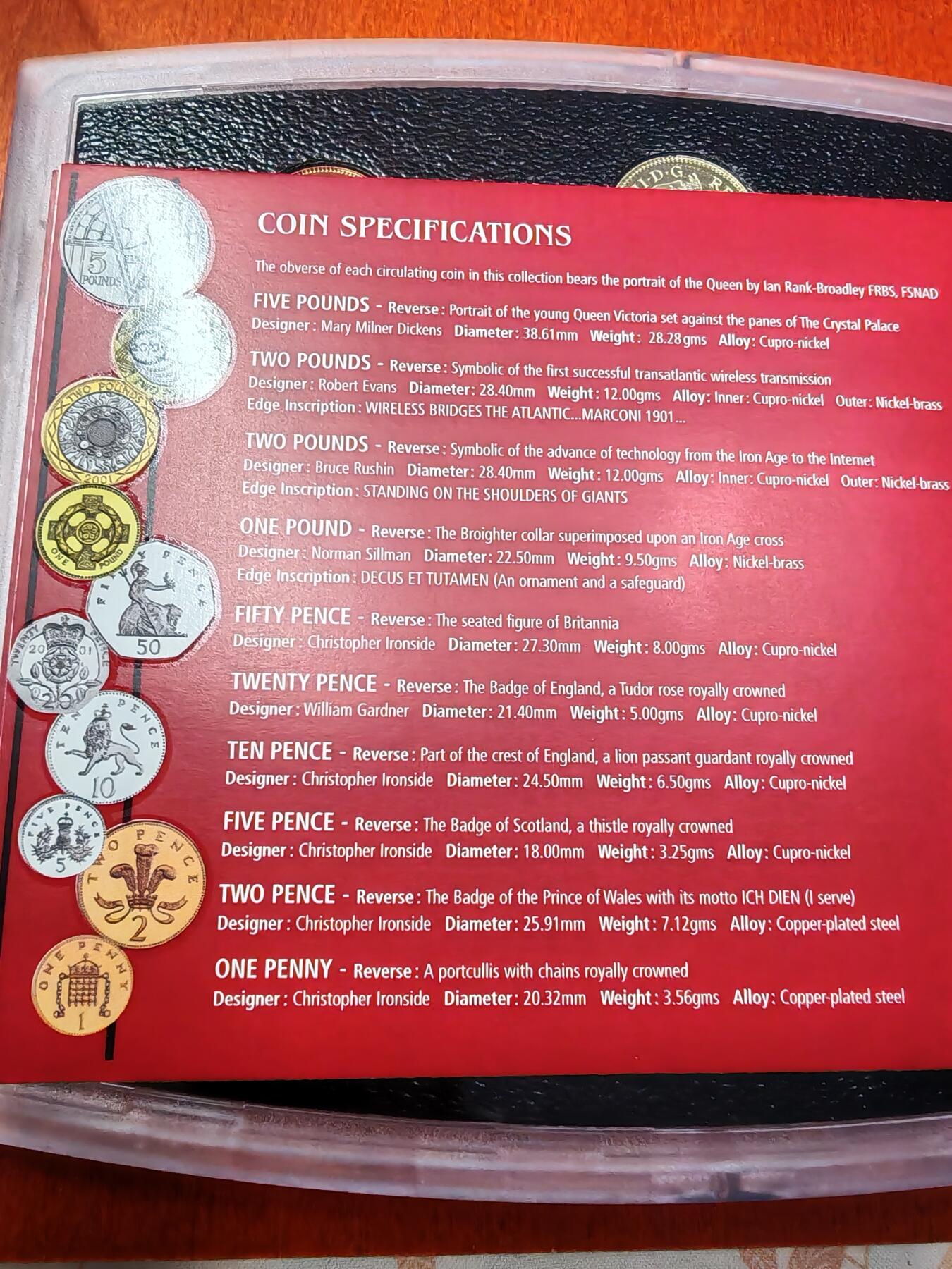 长老汇龙年精选第二十三场拍卖 2001英国维多利亚时代10枚精制币套装，总面值10.88英镑，盒证全