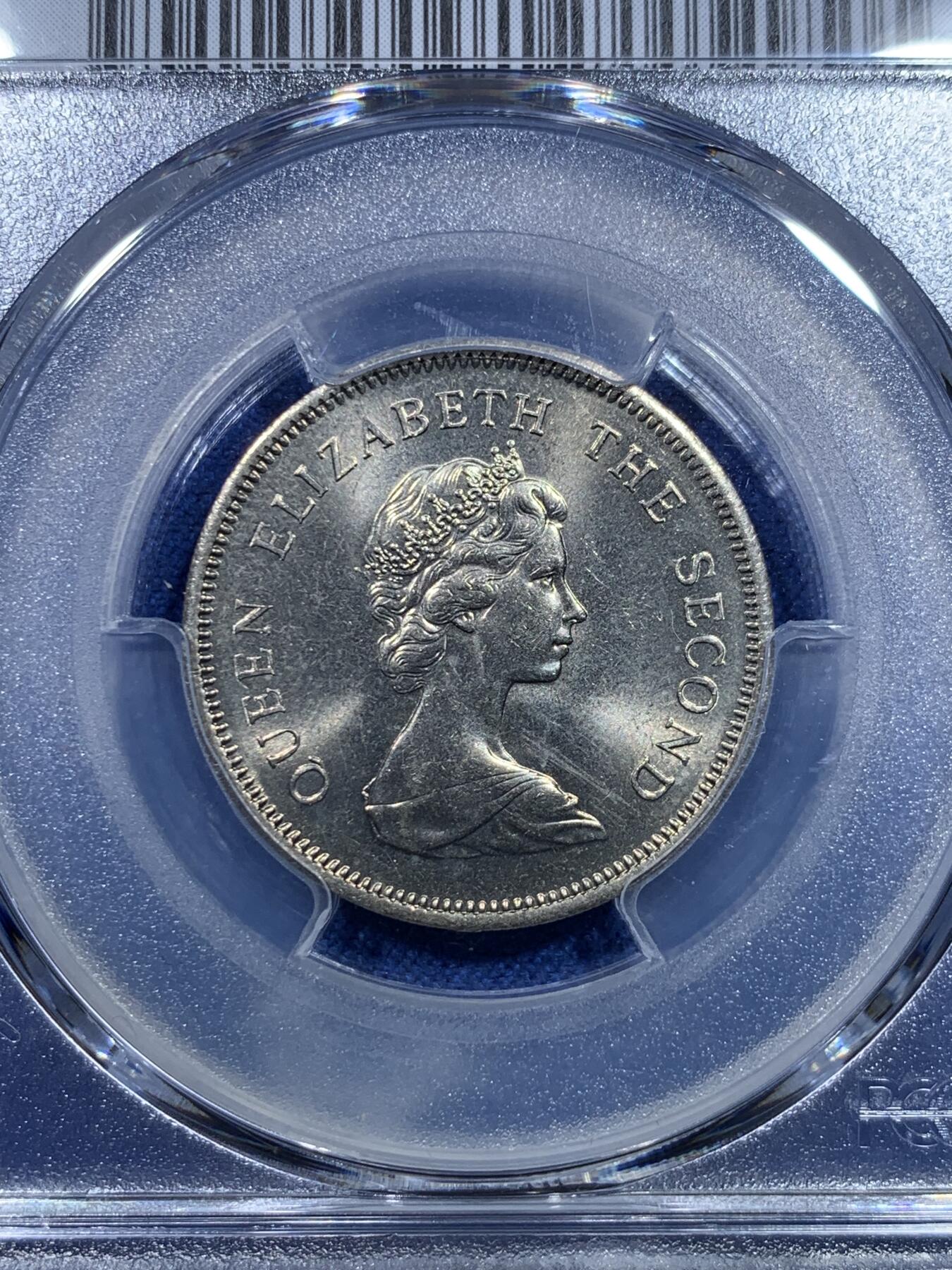 《竞宝斋》第298场- 周日，周一  2场连拍 （全场包邮） PCGS MS66 香港1979年伊丽莎白二世一元，拆卷评级高分不多见！
