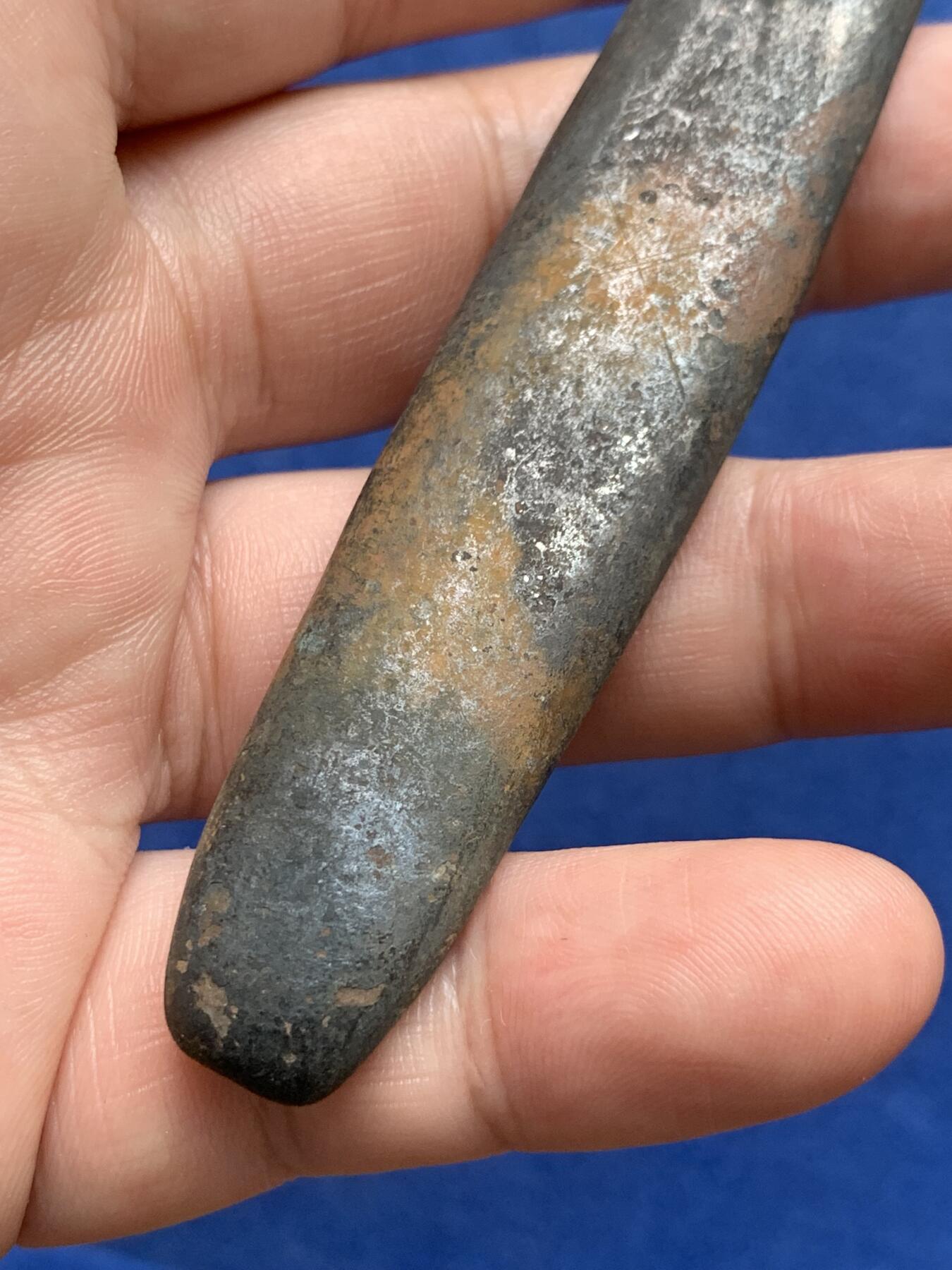 《竞宝斋》第298场- 周日，周一  2场连拍 （全场包邮） 泰国 暹罗国 素可泰王朝 大型虎舌铜条 元末明初 400年历史 重量61.4克