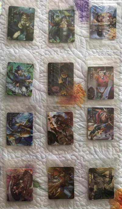 卡牌限时006专场 小浣熊立绘小卡，原袋出厂品相，第2-4批全，23张全。