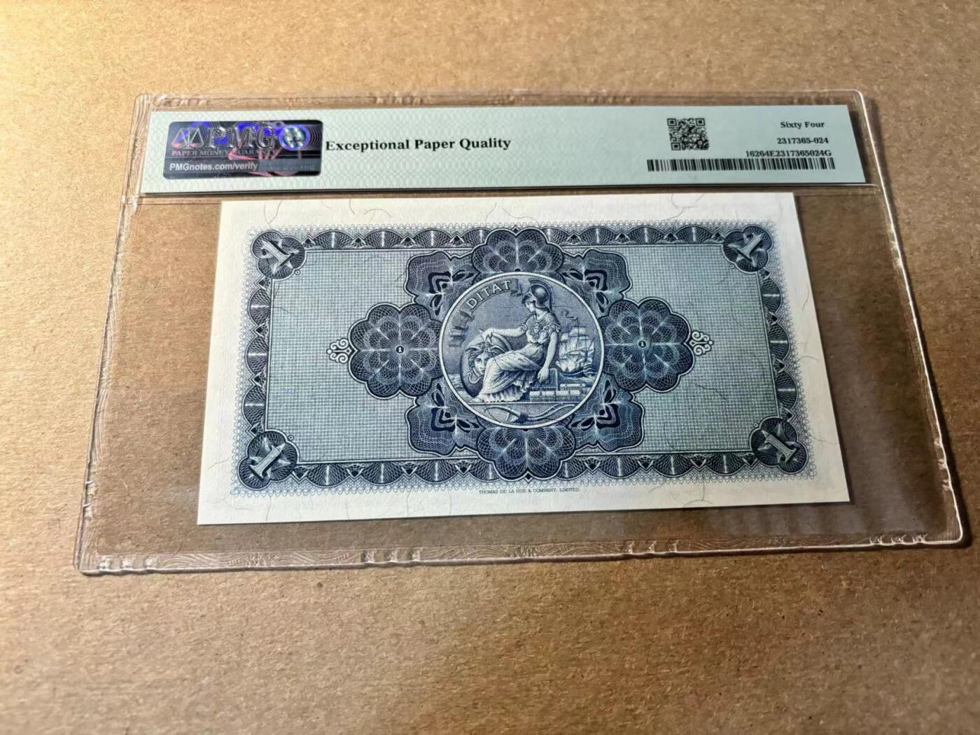 【Blue Auction】✨世界纸币精拍第530期【精】 苏格兰 1961年1镑 PMG64EPQ 