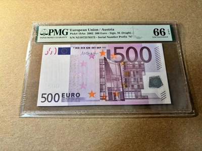 【Blue Auction】✨世界纸币精拍第530期【精】 -  欧盟 2002年500欧元 PMG66EPQ  奥地利版